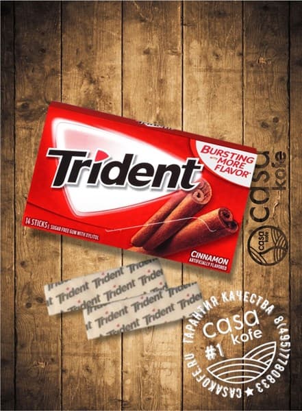 Жвачка Trident Cinnamon (Тридент Корица) 14стиков