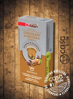 Molinari Chocolate & Hezelnut (Шоколад и Лесной орех) 10 капсул Nespresso